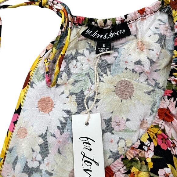 NWT For Love & Lemons Glenn Crop Top - Picture 3 of 8